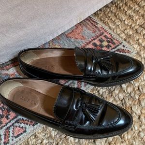 JCrew Biella Italian Leather Black Size 7